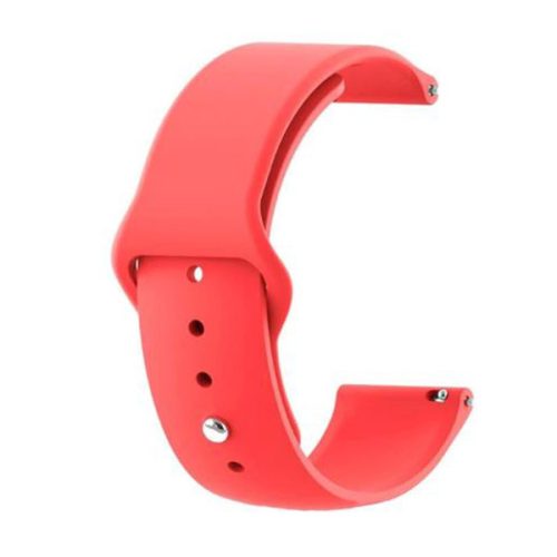 MYBANDZ Curea de ceas din silicon cu cataramă cu bilă /roșu/ / 18mm