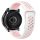 MYBANDZ Curea de ceas din silicon respirabil - alb - pudră/ 20mm