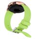 Mybandz Curea de ceas din silicon cu dungi/verde/20 mm 