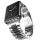 Curea Apple Watch metalică clasică / negru - argintiu/ 44/45/46/49 mm