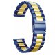 MYBANDZ Curea metalică clasică / albastru - auriu / 20mm