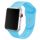 Curea Apple Watch din silicon / albastru safir / 44/45/46/49 mm