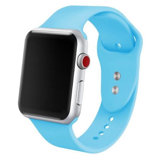 Curea Apple Watch din silicon / albastru safir / 44/45/46/49 mm