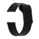 MYBANDZ Curea de ceas din piele cu buclă magnetică / negru/ 22mm