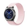 MYBANDZ Curea de ceas elastică textil cu Velcro / roz deschis / 22mm