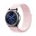 MYBANDZ Curea de ceas elastică textil cu Velcro / roz deschis / 22mm