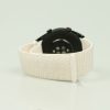 MYBANDZ Curea de ceas elastică textil cu Velcro / roz deschis / 22mm