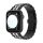 Curea de ceas metalică “Pearlmaster” cu lanț /negru - argintiu/ 42/44/45/49 mm