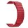 MYBANDZ Curea de ceas din piele cu buclă magnetică / roșu/ 22mm