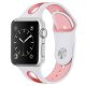 Curea Apple Watch din silicon / alb-roz/ 40/41/42 mm