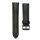MYBANDZ Curea de ceas din piele cu fibră de carbon - negru - cusături verzi/ 22mm