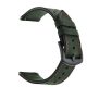 MYBANDZ Curea de piele în stil raliu / verde închis / 22mm
