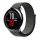 MYBANDZ Curea de ceas textil elastic cu Velcro / negru / 20mm