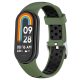 Mybandz-Mi Band 8-Brățară de ceas din silicon respirabil/khaki-negru