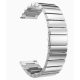MYBANDZ Curea de ceas metalică cu ochi de lanț  / argintiu / 22mm