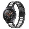 MYBANDZ Brățară clasică / negru - argintiu/ 22mm