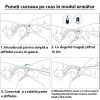 MYBANDZ Curea de ceas din piele cu buclă magnetică /alb/ 22mm