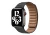 Curea Apple Watch magnetică din piele din două piese / negru/ 40/41/42 mm