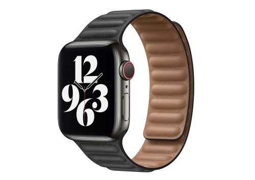 Curea Apple Watch magnetică din piele din două piese / negru/ 40/41/42 mm