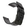 MYBANDZ Curea de ceas din piele premium italiană / negru / 22mm