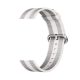MYBANDZ Curea de ceas din textil /grey-white/ 20mm