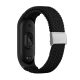 MYBANDZ Mi Band 3/4/5/6/6/7 - Curea de ceas împletită reglabilă - negru
