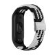 MYBANDZ Mi Band 3/4/5/6/6/7 - Curea de ceas împletită reglabilă - alb - negru