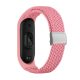 MYBANDZ Mi Band 3/4/5/6/6/7 - Curea de ceas reglabilă împletită - roz