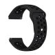 MYBANDZ Curea silicon respirabilă - negru/ 22mm