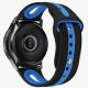 MYBANDZ Curea de ceas silicon de sport negru - albastru/ 22mm
