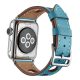 Curea Apple Watch tip raliu din piele /albastru deschis/ 40/41/42 mm