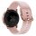 MYBANDZ Curea de ceas din silicon cu cataramă metalică /pink/ 22mm