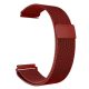 MYBANDZ Curea de ceas metalică Milano / roșu / 22mm