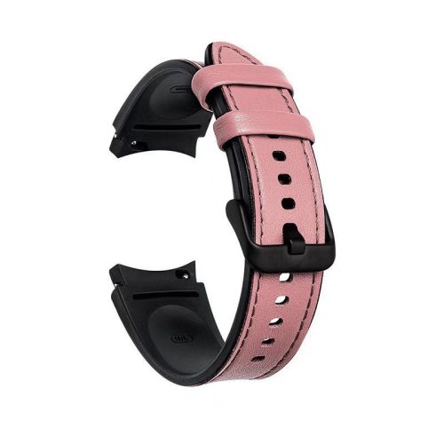 MYBANDZ Curea de ceas din piele curbată - /roz/ 20mm