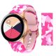 MYBANDZ Curea de ceas din silicon cu cataramă rosegold (camuflaj roz) / 20mm