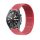 MYBANDZ Curea din țesătură elastică cu velcro - roșu/ 22mm