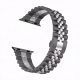 Curea de ceas metalică Apple Watch “Jubilee” cu lanț /negru - argintiu/ 44/45/46/49 mm