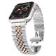 Curea de ceas metalică Apple Watch “Jubilee” cu lanț /argintiu - auriu roz/ 44/45/46/49 mm