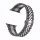 Curea de ceas metalică Apple Watch “Jubilee” cu lanț /negru - argintiu/ 40/41/42 mm
