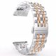 MYBANDZ Curea de ceas metalică cu lanț Jubilee - argintiu auriu roz/ 20mm
