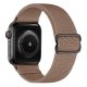 Curea de ceas elastică reglabilă Apple Watch din textil / maro/ 40/41/42 mm
