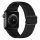 Curea de ceas elastică reglabilă Apple Watch din textil /negru/ 40/41/42 mm