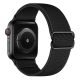 Curea de ceas elastică reglabilă Apple Watch din textil /negru/ 40/41/42 mm