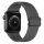 Curea de ceas elastică reglabilă Apple Watch din textil / gri/ 40/41/42 mm
