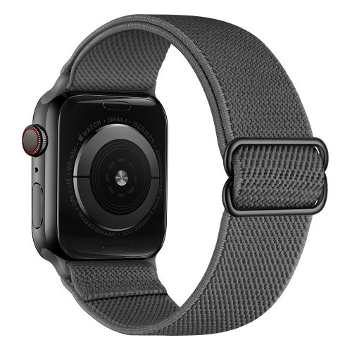 Curea de ceas elastică reglabilă Apple Watch din textil / gri/ 40/41/42 mm