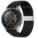 MYBANDZ  Curea ceas țesătură împletită reglabilă / negru / 22mm