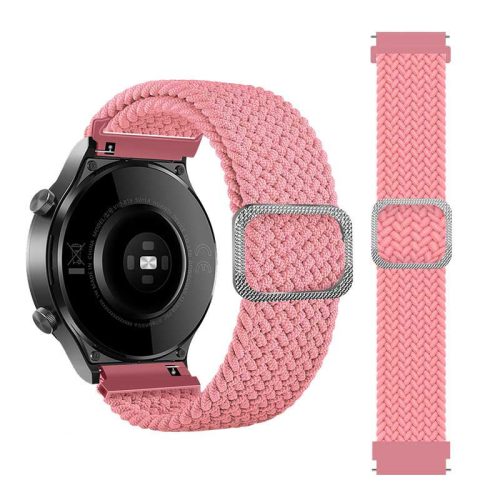 MYBANDZ  Curea ceas reglabilă textil elastic /roz pudră/ 20mm