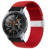 MYBANDZ Curea de ceas țesătură împletită reglabilă / roșu / 20mm