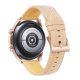 MYBANDZ Curea elegantă de ceas din piele neagră cu cataramă rosegold / 22mm