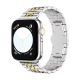 Apple Watch „Pearlmaster” curea de ceas metalică cu lanțuri /argint-auriu/ 44/45/46/49 mm